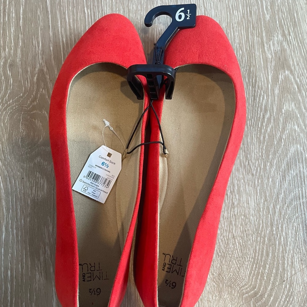 Red Flats Size 6.5
